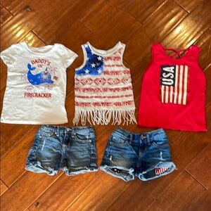 Patriotic Kids Tank Top Set